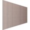 Ekena Millwork 48H x 3/8T Adjustable Wood Slat Wall Panel Kit w/ 1W Slats, Walnut contains 42 Slats SWW84X48X0375WA - alternate 3